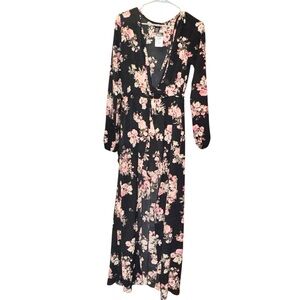 Floral dress with shorts connected underneath